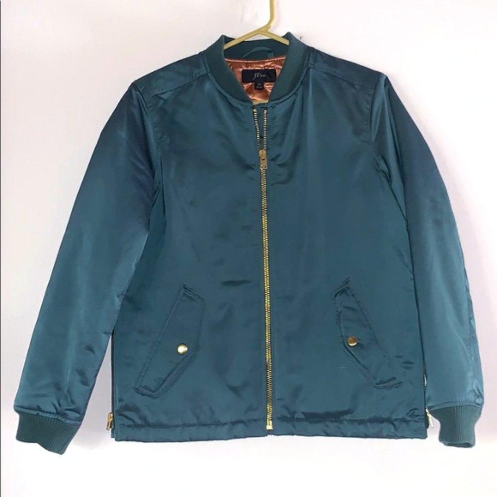 J. Crew Women’s Bomber Jacket w/Side Zips XS